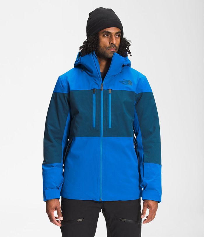The North Face Rain Jacket Chakal Blue - Mens - Thailand UTRYV-0158